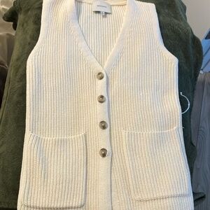 Reformation- Faye Cotton Sweater Vest